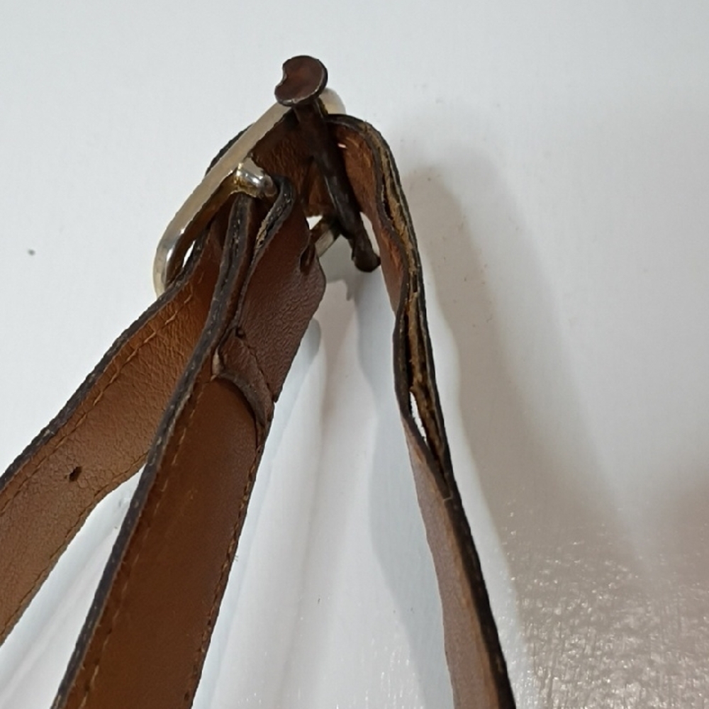 Vintage Gucci Micro GG Brown Tan Bucket Bag Crossbody Strap - Picture 4 of 16